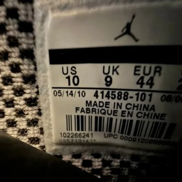Air Jordan 10 Retro Fusion  (AJF 10) Rare "Cement" (2010) Men 10 Womens 11.5 EUC - Picture 10 of 10